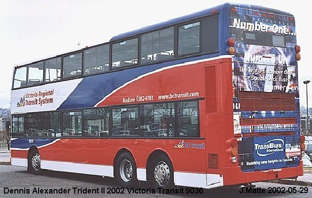 BUS/AUTOBUS: Dennis Trident II 2002 Victoria Transit