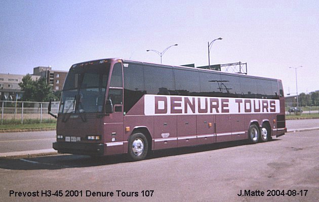 BUS/AUTOBUS: Prevost H3-45 2001 Denure Tours