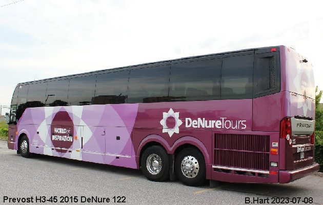 BUS/AUTOBUS: Prevost H3-45 2015 DeNure