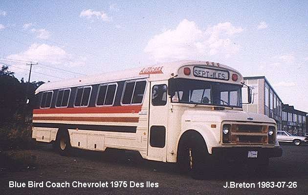 BUS/AUTOBUS: Blue Bird Coach 1975 Des-Iles