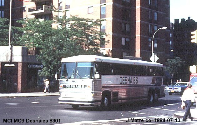 BUS/AUTOBUS: MCI MC 9 1983 Deshaies