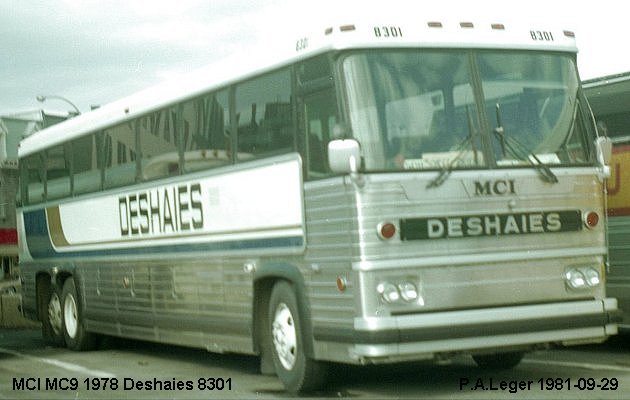 BUS/AUTOBUS: MCI MC 9 1978 Deshaies