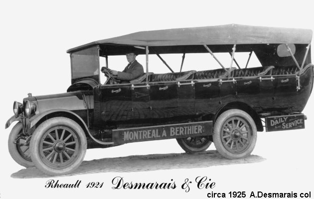 BUS/AUTOBUS: REO Coach 1924 Desmarais