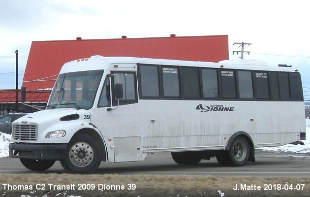 BUS/AUTOBUS: Thomas Transit Liner C2 2009 Dionne