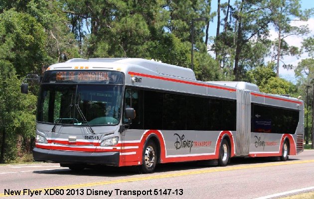 BUS/AUTOBUS: New Flyer XD60 2013 DisneyTransport