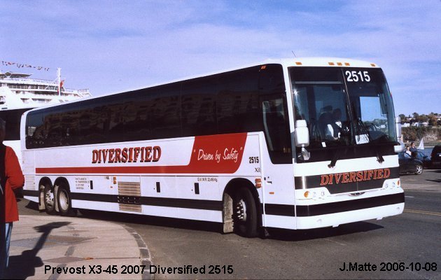 BUS/AUTOBUS: Prevost X3-45 2007 Diversified