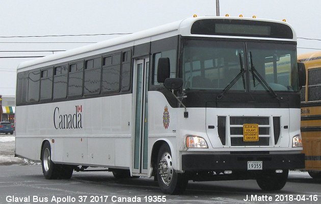 BUS/AUTOBUS: Glavalbus Appolo 37 2017 Canada