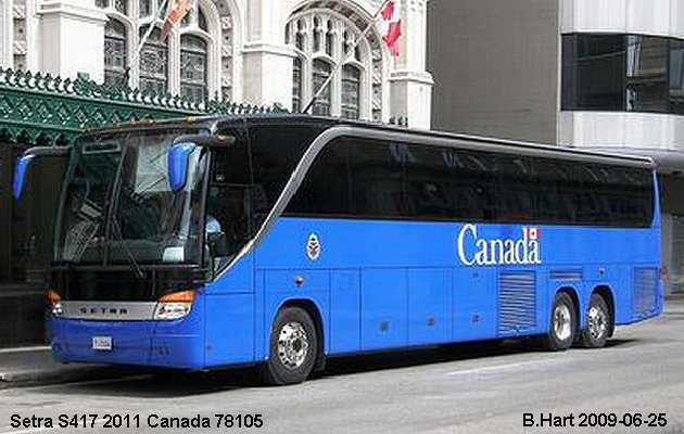 BUS/AUTOBUS: Setra S417 2011 DND Canada