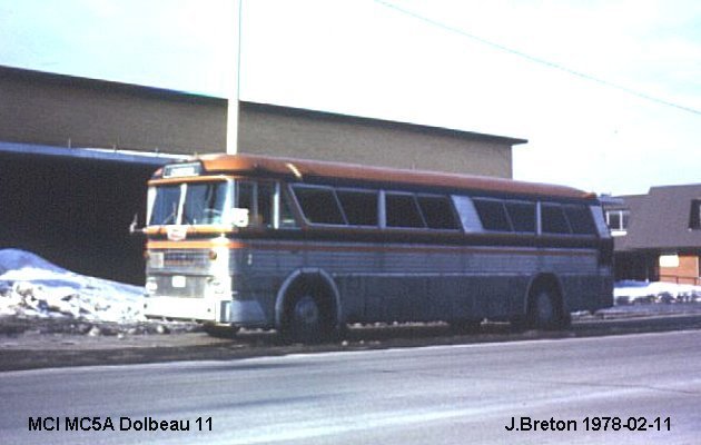 BUS/AUTOBUS: MCI MC 5 A 1963 Dolbeau
