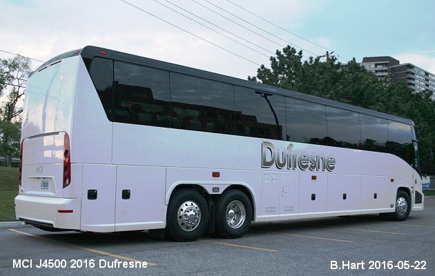 BUS/AUTOBUS: MCI J4500 2016 Dufresne