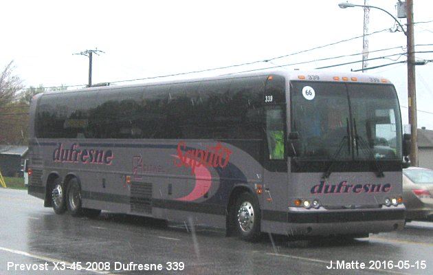 BUS/AUTOBUS: Prevost X3-45 2008 Dufresne