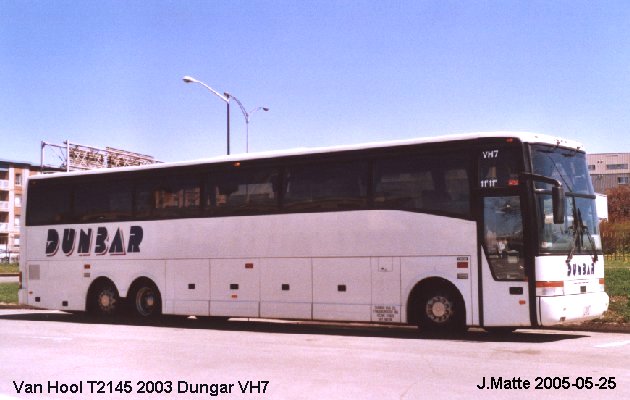 BUS/AUTOBUS: Van Hool T 2145 2003 Dunbar
