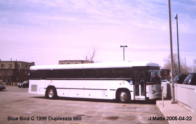 BUS/AUTOBUS: Blue Bird Q Type 1996 Duplessis