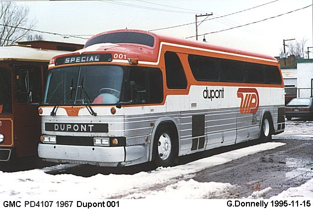 BUS/AUTOBUS: GMC PD4107 1967 Dupont