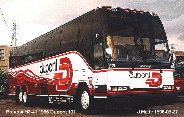 BUS/AUTOBUS: Prevost H3-41 1995 Dupont