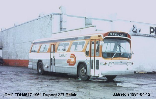 BUS/AUTOBUS: GMC TDH4517 1961 Dupont