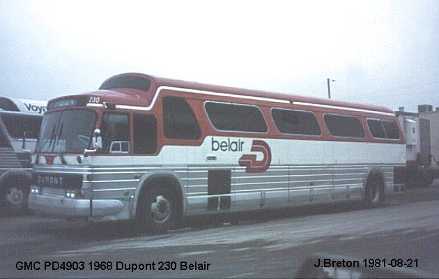 BUS/AUTOBUS: GMC PD4903 1968 Dupont