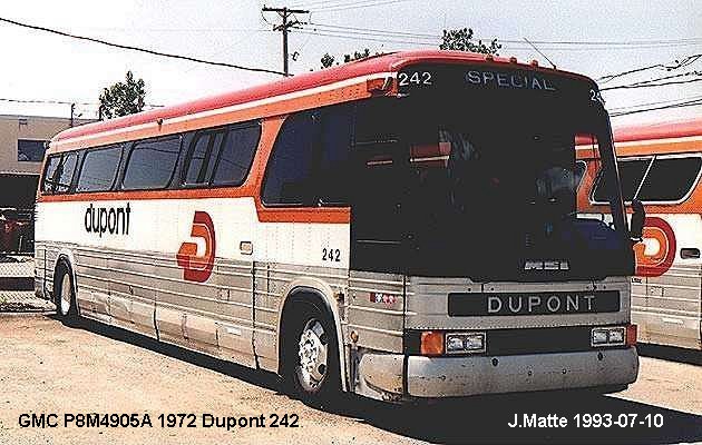 BUS/AUTOBUS: GMC P8M4905A 1972 Dupont