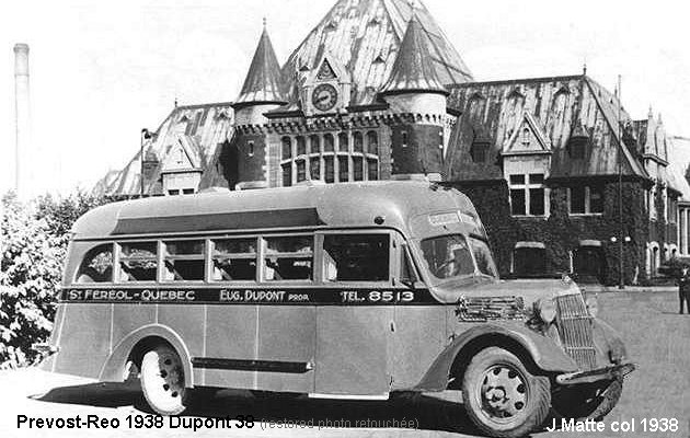 BUS/AUTOBUS: Prevost Coach 1938 Dupont