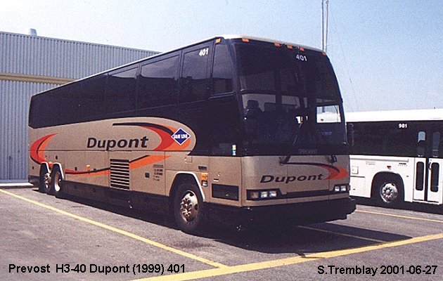 BUS/AUTOBUS: Prevost H3-40 1994 Dupont (1999)