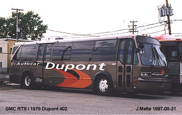 BUS/AUTOBUS: GMC RTS 1978 Dupont