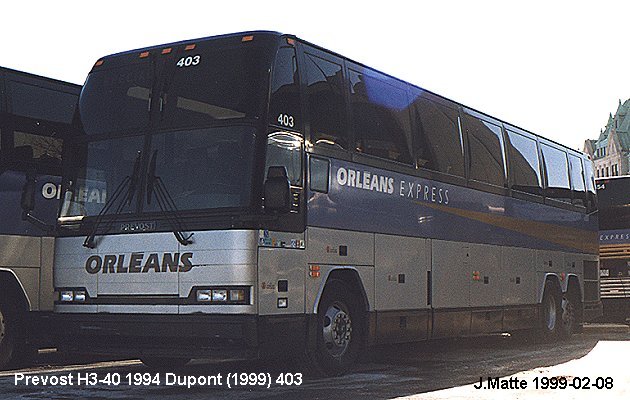 BUS/AUTOBUS: Prevost H3-40 1994 Orleans