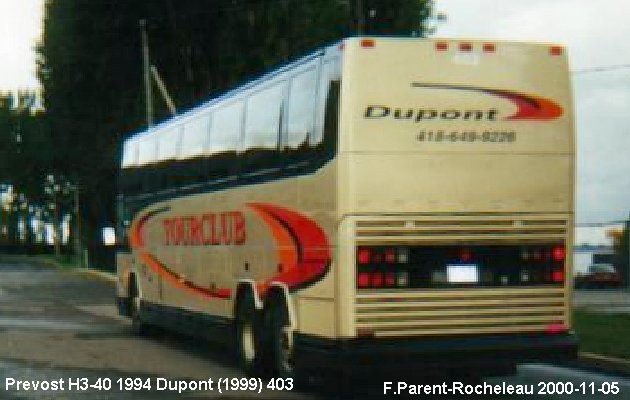 BUS/AUTOBUS: Prevost H3-40 1994 Dupont (1999)