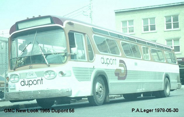 BUS/AUTOBUS: GMC New Look 1965 Dupont
