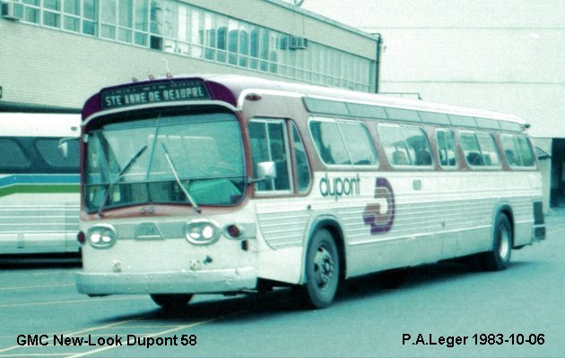BUS/AUTOBUS: GMC New Look 1965 Dupont