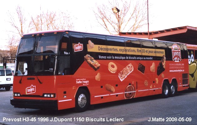 BUS/AUTOBUS: Prevost H3-45 1996 Dupont J