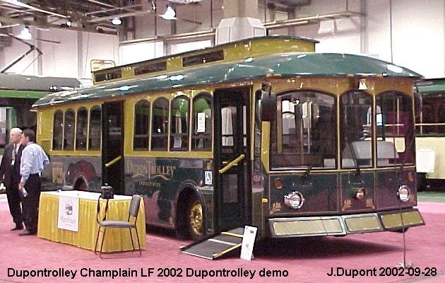 BUS/AUTOBUS: Dupontrolley Champlain LF 2002 Dupont