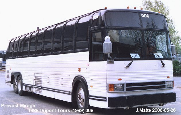 BUS/AUTOBUS: Prevost Mirage 1986 Dupont (1999)