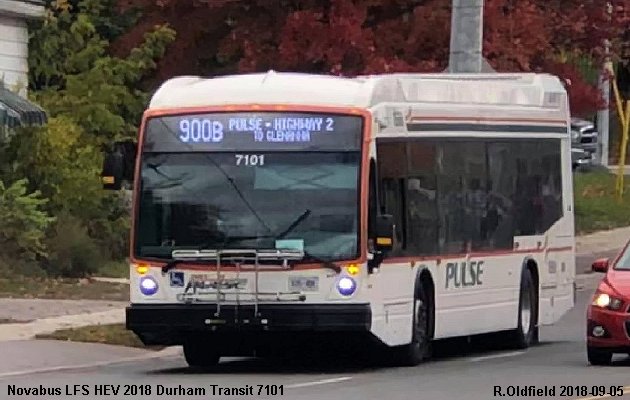 BUS/AUTOBUS: Novabus LFS HEV 2018 Durham Transit
