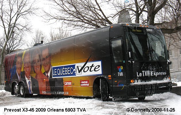 BUS/AUTOBUS: Prevost X3-45 2009 election