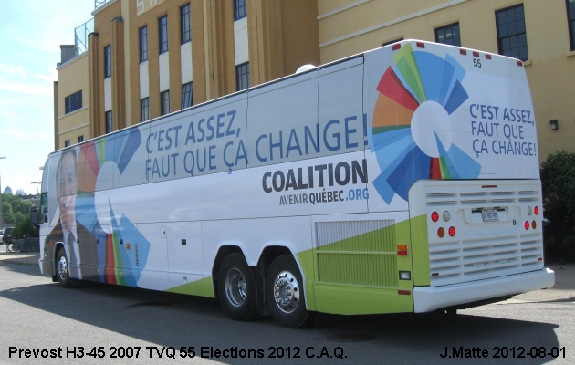 BUS/AUTOBUS: Prevost H3-45 2007 Election