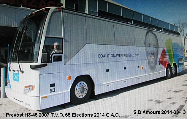 BUS/AUTOBUS: Prevost H3-45 2007 T.V.Q.
