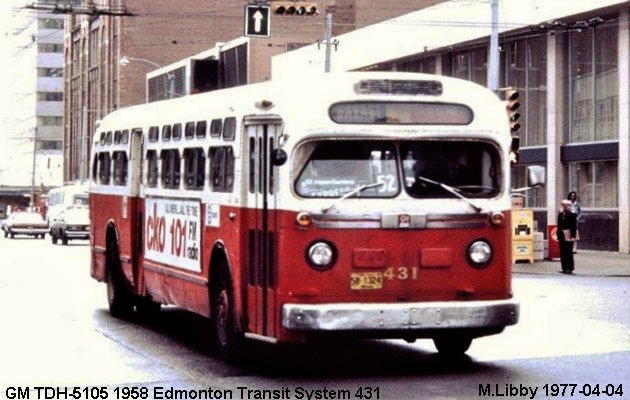 BUS/AUTOBUS: GMC TDH 5105 1958 Edmonton Transit System