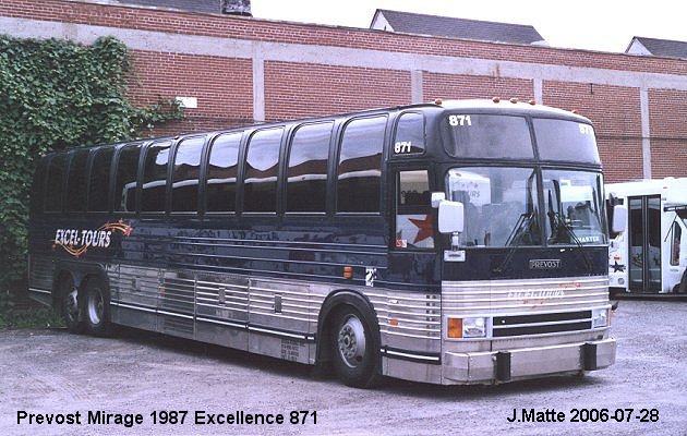 BUS/AUTOBUS: Prevost Mirage 1987 Excel-Tour