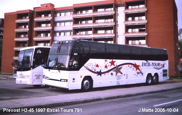 BUS/AUTOBUS: Prevost H3-45 1997 Excel-Tour