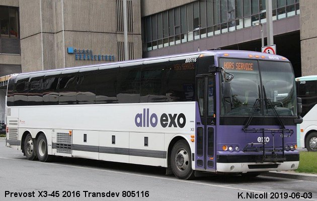 BUS/AUTOBUS: Prevost X3-45 2016 Transdev