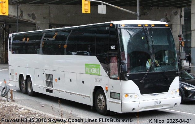BUS/AUTOBUS: Prevost H3-45 2010 Skyway Coach Lines