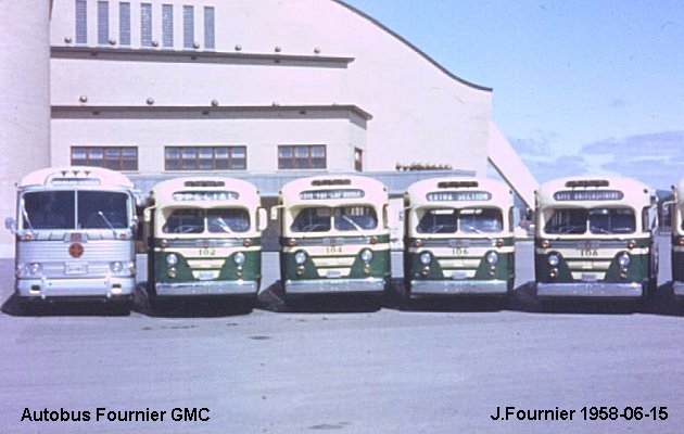 BUS/AUTOBUS: GMC TDH 4512 1958 Fournier