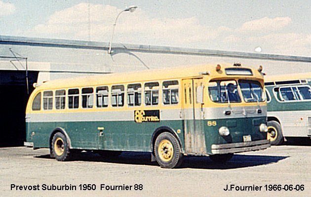 BUS/AUTOBUS: Prevost Suburbin 1950 Fournier