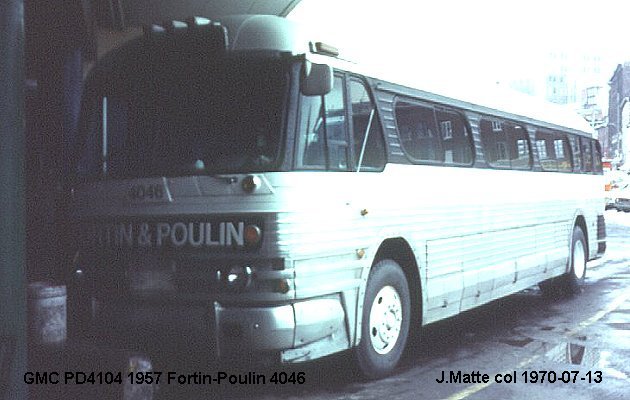 BUS/AUTOBUS: GMC PD 4104 1957 Fortin-Poulin