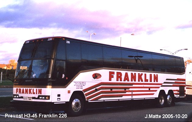 BUS/AUTOBUS: Prevost H3-45 2000 Franklin