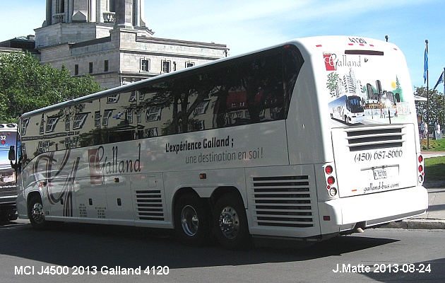 BUS/AUTOBUS: MCI J4500 2013 Galland