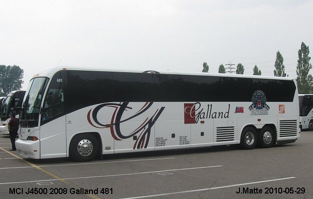 BUS/AUTOBUS: MCI J4500 2008 Galland