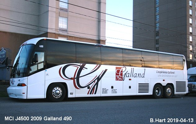 BUS/AUTOBUS: MCI J4500 2009 Galland