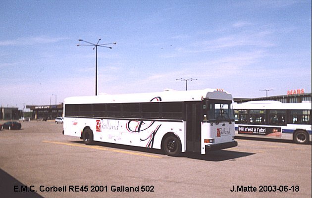 BUS/AUTOBUS: E.M.C. 45 2001 Galland