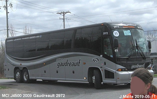 BUS/AUTOBUS: MCI J4500 2009 Gaudreault